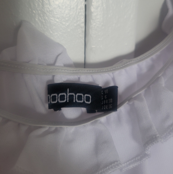 BOOHOO, SLEEVE RUCHEF OFF THE SHOULDER TOP - Picture 3 of 7